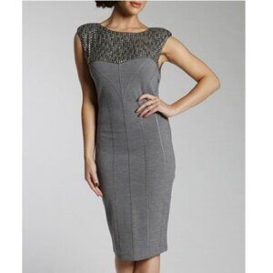 Ted Baker Stud Career Dress | Gray | 12-14
